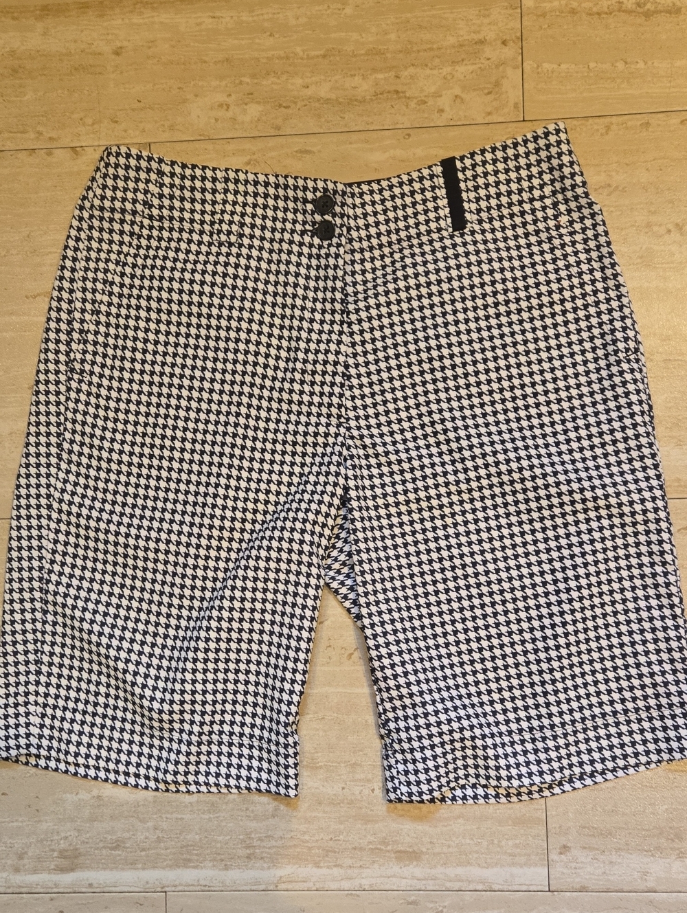 Nike Golf Black/White Houndstooth Shorts